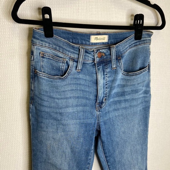 Madewell | 9” Mid‎ Rise Skinny Jeans 27 Medium Wash - Picture 4 of 8